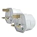 Produktbild EAZY CASE 2X UK Reiseadapter, Netzstecker für UK auf DE Schutzkontakt, 3Pin Stecker auf Schuko Euro-Buchse  Perfekter Reisestecker für England, Hong Kong, VAE, Zypern, Weiß