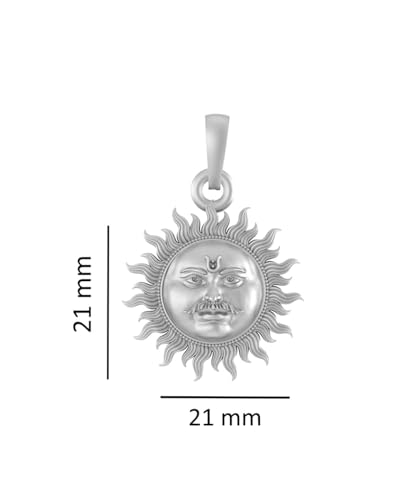Pendentif dieu divin soleil argent sterling 925 collier amulette - 4