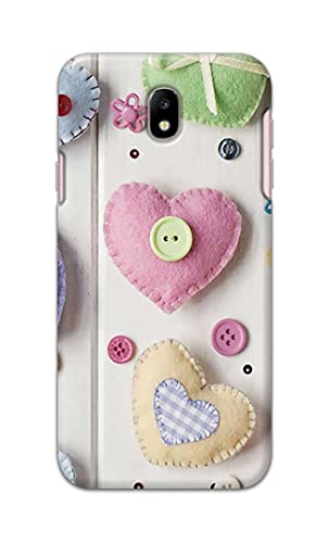 Image of PRINTFIDAA Heart Shape Hard Back Cover for Samsung Galaxy J7 (2017) / Samsung J7 Pro, J730F / DS Back Cover -(P6) KAT1010