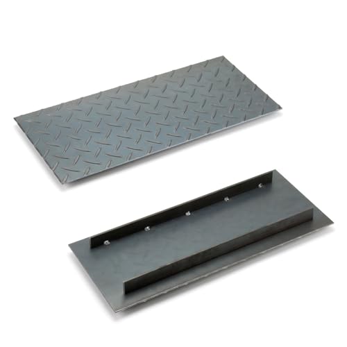 ヴィンテージ　鉄　側溝カバー 側溝 蓋 U字溝 カバー 縞鋼板 Aタイプ 溝幅180mm用 長さ600mm