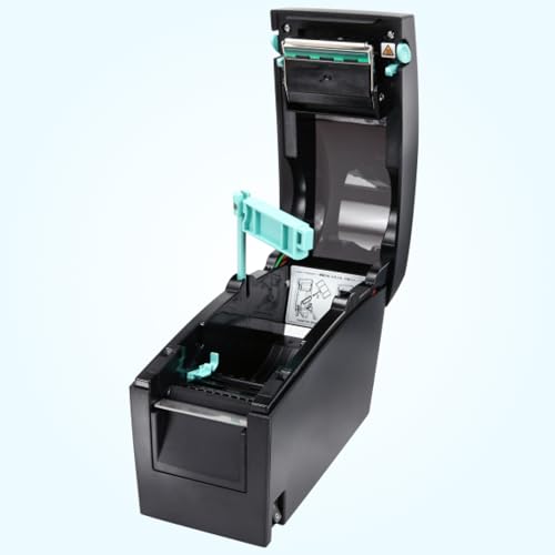 Image of McAuley Labels GoDEX DT2x Compact Direct Thermal Labels Printer - Wristband, Ticket & Asset Tag Printer - 2 inch, 203 DPI, USB /Serial /Ethernet