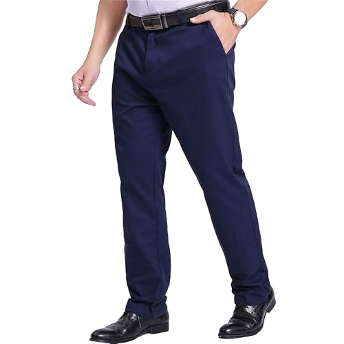 Pantalon extensible à avant plat style surdimensionné habillé homme
