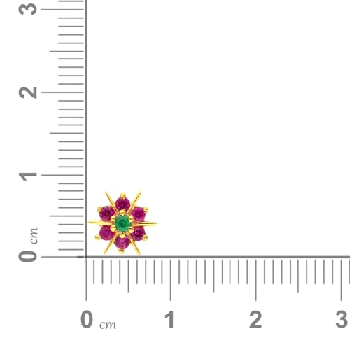 Malabar Gold & Diamonds Yellow Gold Nose Pin for Women 22 k | 22k BIS Hallmark (916) Nose Stud for Women and Girls with Piercing - Image 5