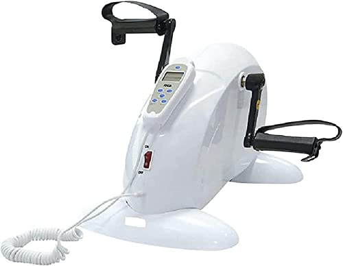 Image of Portable Pedal Exercise Electric Pedal Mini Rehabilitation Machine Adjustable Exercise Bike, Elderly Upper and Lower Limb Exerciser 4 Speeds Led Control Screen Rehabilitation Equip,