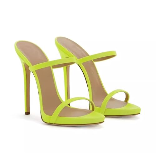 Sexy Open Toe Red Mules women's sandals Platform Stiletto green heels Women Two Straps Slip on Slingback Party Prom Evening Dance Shoes2
