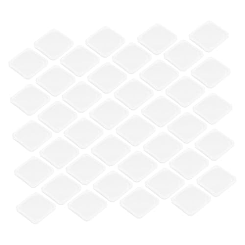 POPETPOP 50pcs Transparent Memory Card Storage Case Compact and Lightweight Organizer for Travel and Daily Use Multi-Functional Dust Card Holder for Items