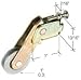 C.R. LAURENCE B656 CRL 1" Steel Sliding Screen Door Bottom Roller for Peachtree Doors