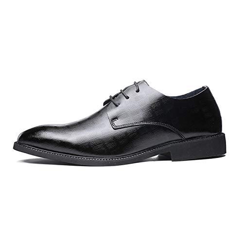 Zapatos Oxford formales de punta redonda para trajes y oficina