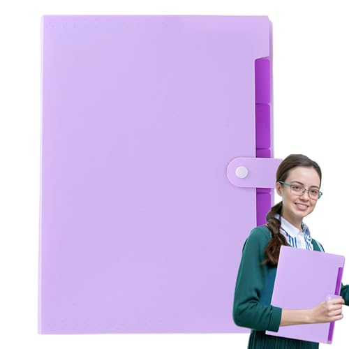 Document Folder ? 12.8 Inches, A4 Receipt | Portable File Folder, 7 Pocket Expanding Wallet For Home Business Bills Invoices Rec