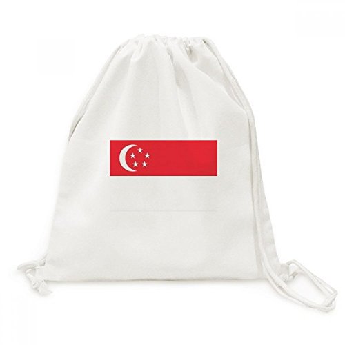 Sac de voyage singapourien en toile avec cordon ajustable