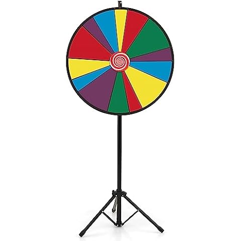 GYMAX 30" Colour Prize Wheel Game Cover