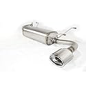 Ulter Sport Edelstahl sportauspuff kompatibel mit Mazda MX5 NB 1.6i 81kW/1.8i 103kW 1998-2005 120x80mm