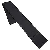 Alomejor Billard Swimming Pool Aufbewahrungstasche Nachhaltiges Leinwand Leichtfaltes Verstellbares Schulterband für Billardliebhaber Schwarz 31,9 * 3,9 Zoll