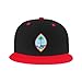 axxor Seal of Guam Baseball Cap Unisex Kids Adjustable Fashion Hip Hop Flat Bill Hat Red