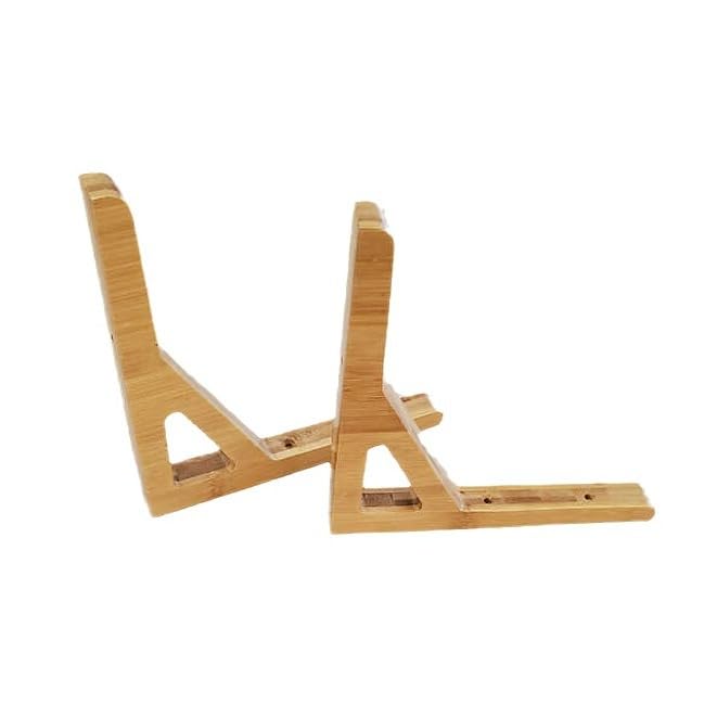 Staffe triangolari in legno resistenti, 2 pezzi, supporti per mensole galleggianti da parete, staffe ad angolo retto verniciate con accessori per una decorazione elegante della casa