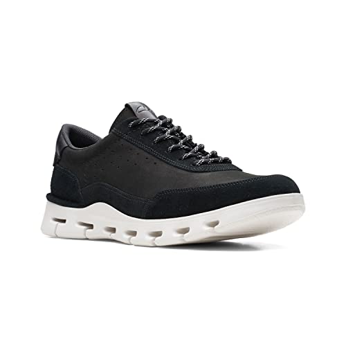 Image of Clarks Mens 26166010-black Comb Sneaker