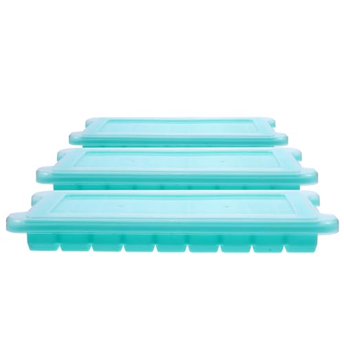 Molde de silicona para cubitos de hielo 3 piezas con tapa miniatura 1