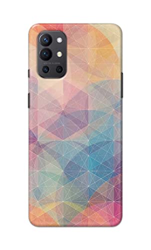 Image of Printed Hard Back Cover Case for OnePlus 9R 5G Back Cover (Crumpled Paper Design) -1803