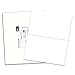 PACKZON Shipping Labels with Self Adhesive, Square Corner, for Laser & Inkjet Printers, 8.5 x 5.5 Inches, White, (300 Labels)