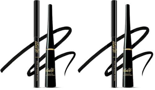 Image of Iba Long Stay Liquid Eyeliner & All Day Kohl Kajal daily Eye Makeup Combo (Black) - Matte Finish | One Stroke Application | Quick Drying | 24Hr Long Lasting | Waterproof & Smudge Proof (Pack of 2)