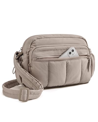 BAGSMART Quilted Anti-Theft Crossbody Purse