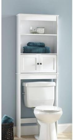 Hawthorne Place White Wood Spacesaver Bathroom Shelf