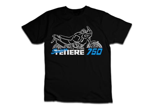 XTZ 750 Super Tenere 1989 1995   Camisetas de moto para ciclistas, Negro  , 4XL