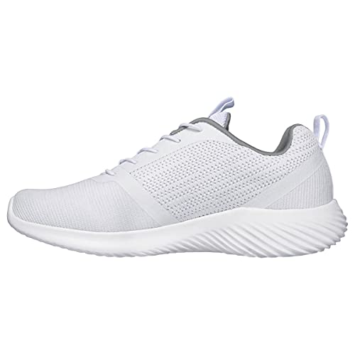 Skechers Herren Bounder Sneaker, White Mesh Pu Trim, 42.5 EU – Ansicht 7