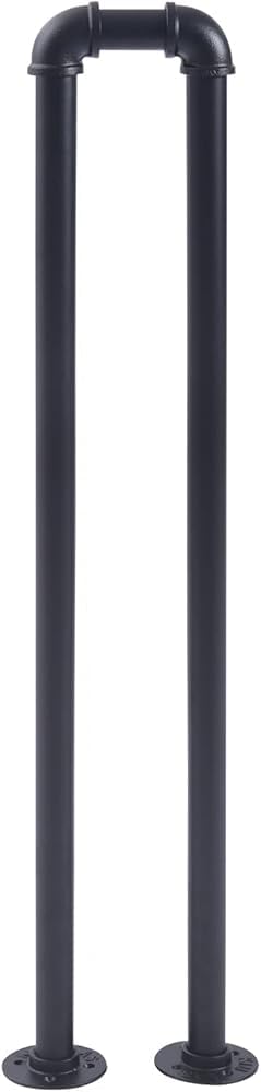 LWJSOCP Non Slip Stair Handrail for Indoor/Outdoor Use Support Railing for Elderly & Children Retro Matte Black 75cm (29.5in) Safe Corridor & Porch Poles