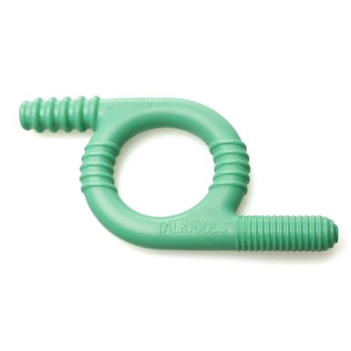 TalkTools Baby Chewy | Oral Motor Sensory Tool for Kids and Toddlers | Therapy Tools to Improve Chewing and Biting (Ridges, Green)