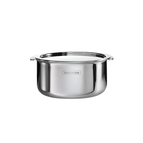Comparison: Best Cookware For Indian Cooking In Usa 7 Tramontina Utsava 1.75-Quart Tri-Ply Clad Stainless Steel Tope with Lid, Small Patila Pot for Indian Cooking