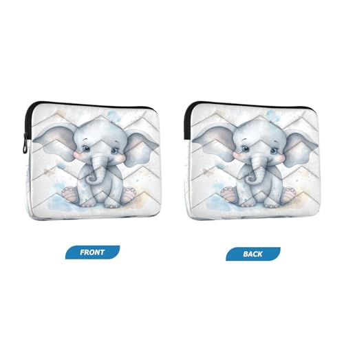 Funda para portátil 13-14 pulgadas con diseño elefante miniatura 2