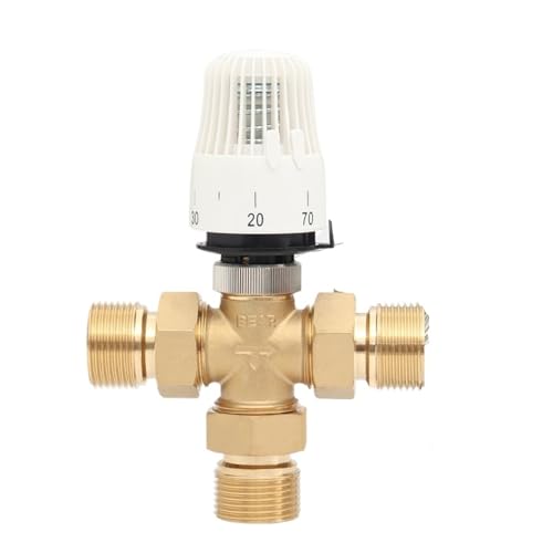Válvula mezcladora de tres vías para eliminar zonas frías en el radiador con sensor capilar