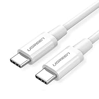 Ugreen USB-C to USB-C M/M Cable, 1 Meter Length, White