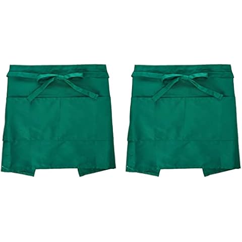 eBuyGB Pack of 2 Cotton Waiter Aprons Cover