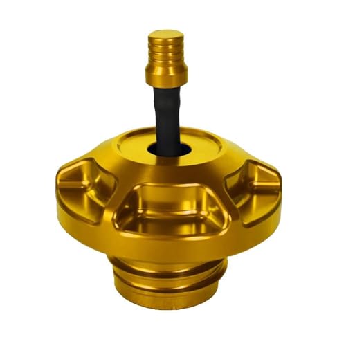 Bouchon de réservoir Club MX doré pour les sorties moto et rassemblements custom