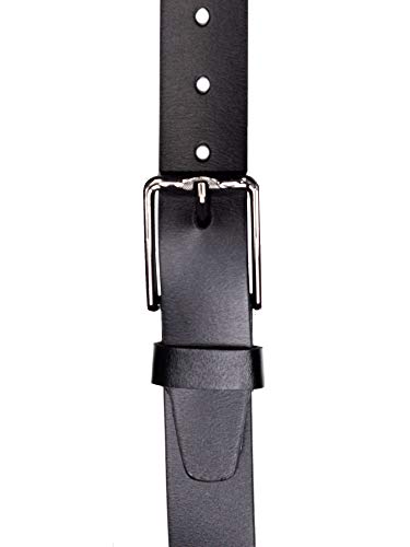 Eurosport Men's Smooth Bonded Leather Burnt Edge Cut-To-Fit Belt with Brushed Buckle3