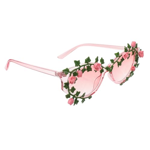 TOVINANNA Fashionable Flower Sunglasses Trendy Mens Glasses Fashion Dark Sunglasses for Party