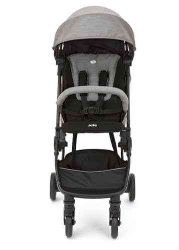 Joie 'Pact Lite' City kinderwagen grijs flanel met regenhoes en reistas - Afbeelding 3