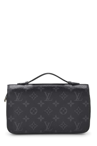 Pre-Loved Black Monogram Eclipse Zippy XL, Black