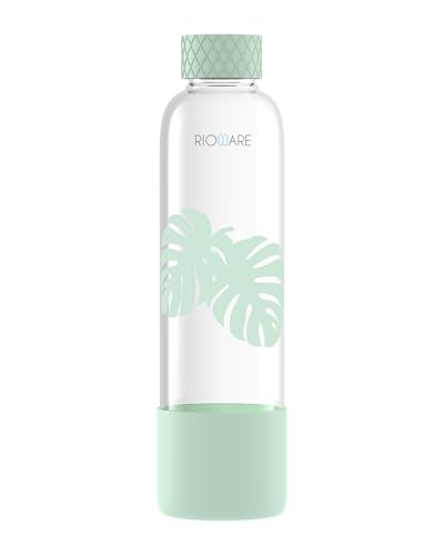 Rioware® Purifa Pro Borosilicate Glass Water Bottle With Silicon ...