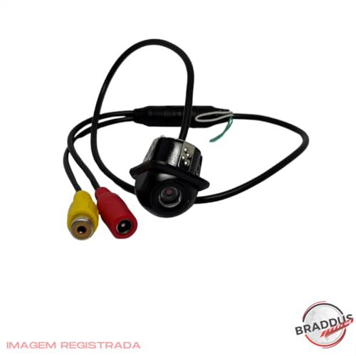 Câmera Ré Veicular Carro Tartaruga Parachoque Van Buggy Triciclo Linha Guia
