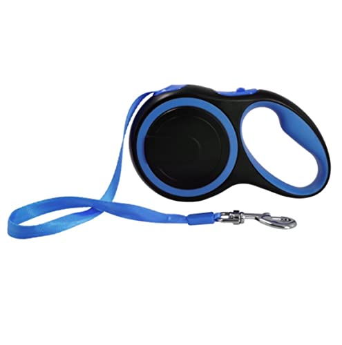 犬猫 リード 牽引ロープ 巻き込みロープ ウォーキングアーティファクトチェーン 小型・中型犬用 ペット用品(Blue,8m)