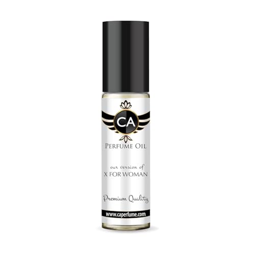CA Perfume Impression of X For Woman for Women Fragrance Oil Chypre Fruity Scent Long Lasting Perfumes for Women Travel Size TSA Ready Mini Parfum Body Oil Roll-on 0.33 Fl Oz 10ml