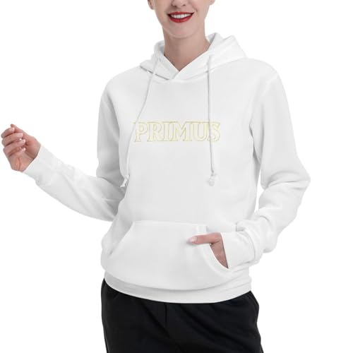 Primu'S Hoodie For Men Women Long Sleeve With Pocket Casual Pullover Sweatshirt Hoodies Large White4