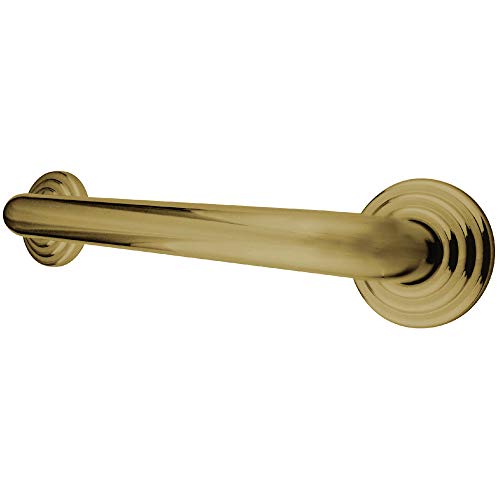 Kingston Brass DR314242 Designer Trimscape Restoration Decor 24-Inch Grab Bar with 1.25-Inch Outer Diameter, Polished Brass