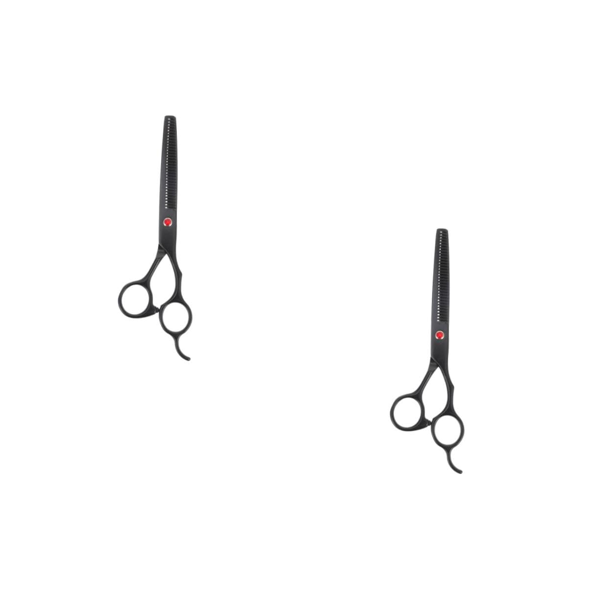 2 Pezzi Forbice Sfoltire Acciaio Inossidabile per Parrucchieri e Domestico Design Ergonomico per Tutti Tipi Donne