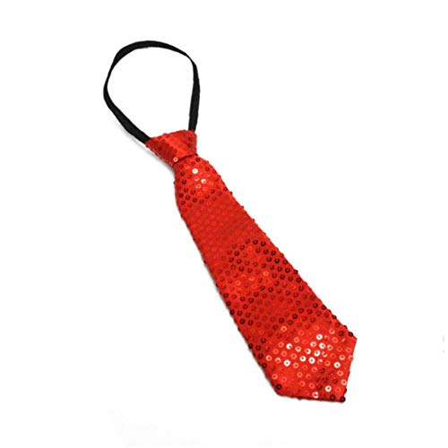 Unisex Lentejuela Corbata Delgada De Las Mujeres del Baile De Los Hombres Corbata De Magia Etapa De La Demostración del Circo Rendimiento del Lazo De Vestuario Cover