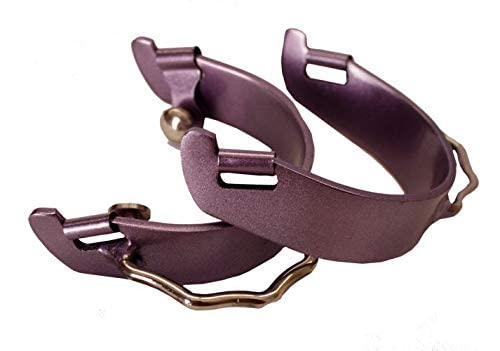 Showman Color Coated Lightweight Aluminum Bumper Spurs (Purple)