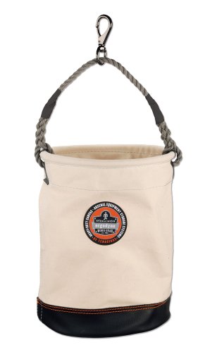 Buy 1 get 1 Ergodyne Arsenal 5740 Leather Bottom Tool Bucket with Swivel Clip, 12.5"D, 17"H Buy 1 get 1 Ergodyne Arsenal 5740 Leather Bottom Tool Bucket with Swivel Clip, 12.5"D, 17"H